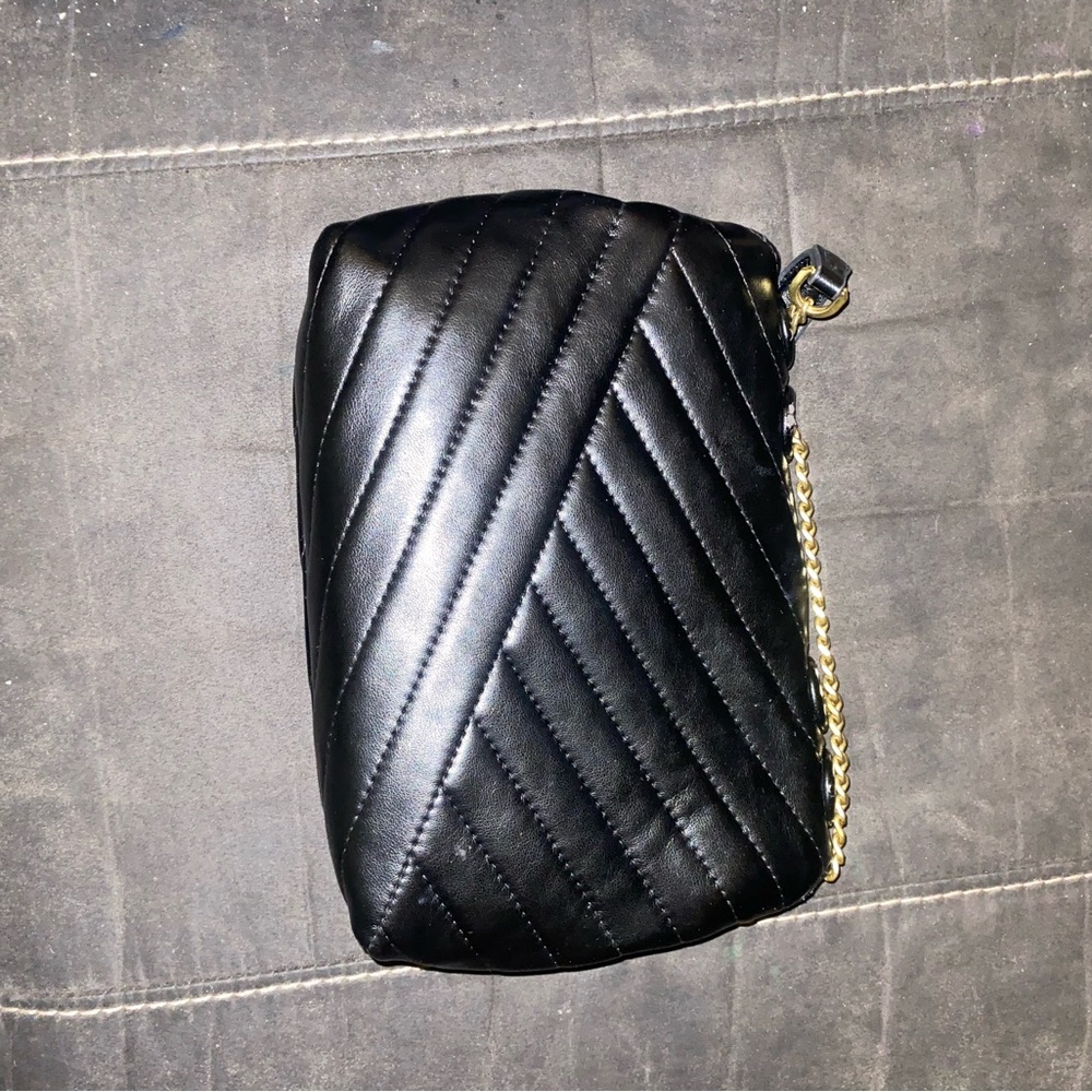 Tory Burch Black Quilted Crossbody Bag